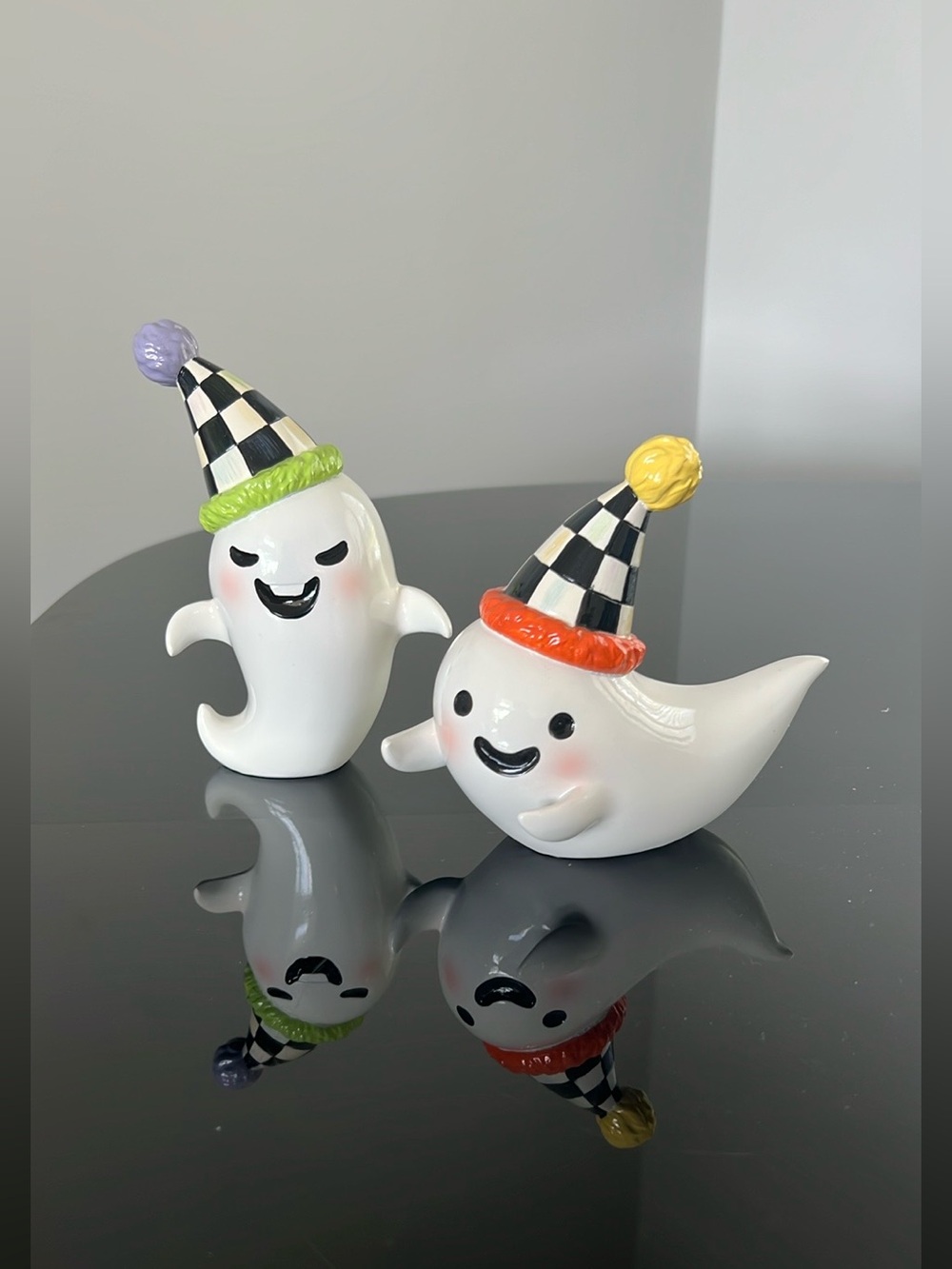 🎉Host Pick🎉MacKenzie-Child’s Trick or Treat Ghost Figurines, Set of 2